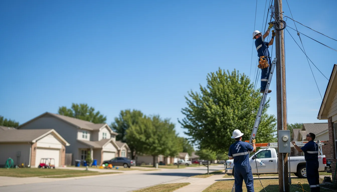 Residential electrician providing installation services in Mendota, IL